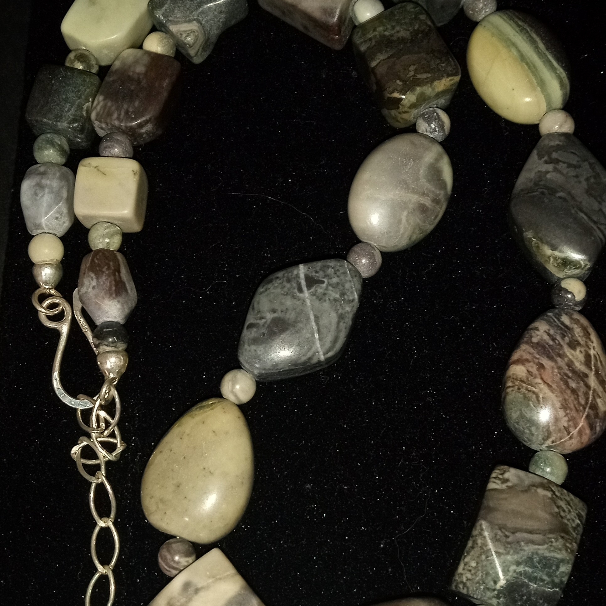 Jay King Mine Finds Dtr Sterling Silver Jasper Graduated Beaded Necklace 40$